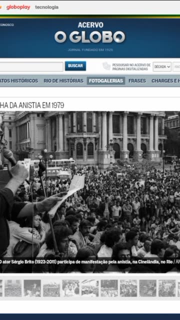 Em foco: A campanha da anistia em 1979