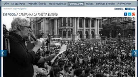 Em foco: A campanha da anistia em 1979