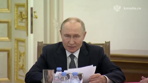 President Putin at a Meeting with Military Personnel in St. Petersburg