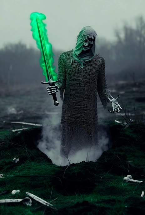 The Green Flame Rises: Return of the Draugr King, AI Video