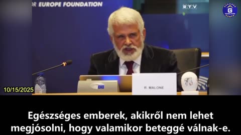 【HU】Dr. Robert Malone: A vakcináknak a lehető legbiztonságosabbaknak kell lenniük