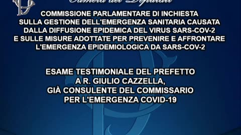 01 Commissione COVID Esame testimoniale Giulio Cazzella 13-01-2026