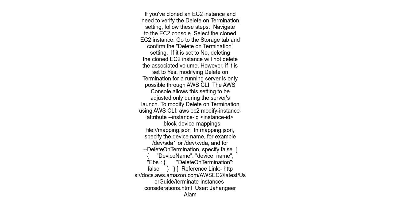 Preserving volume of cloned AWS EC2 instance