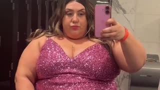 BBW PLUSSIZE MODEL NEW DRESS FASHION SHOW