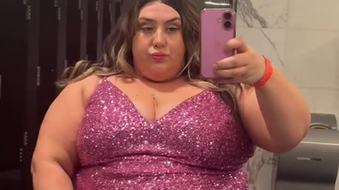 BBW PLUSSIZE MODEL NEW DRESS FASHION SHOW