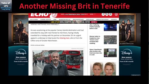 Another Missing Brit in Tenerife - Jay Slater Case