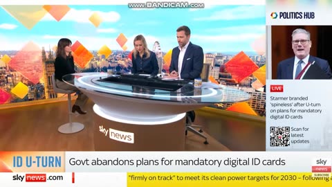 SKY NEWS LIVE REPORT 10AM - 14.1.2026. UK GOVERNMENT ABANDONS PLANS FOR MANDATORY DIGITAL ID CARDS