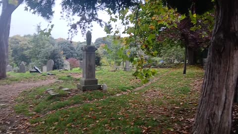 Giant cemetery with abandoned chapel under preservation works