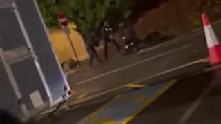 UK police taser and arrest the suspect in the Huntingdon train stabbing.