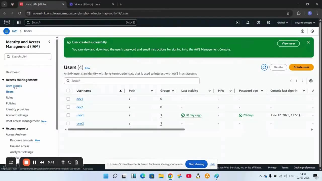 IAM Users and Groups in AWS by Shyam Shamkar