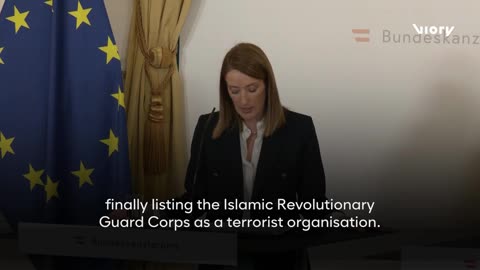 Metsola demands the IRGC 'terrorist' designation, says it is 'time for freedom in Iran'