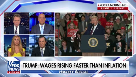 Trump says wages are rising faster than inflation