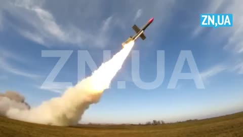 Test launch of the Flamingo rocket