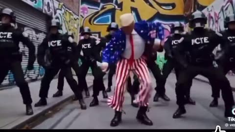 trump gets jiggy with ice