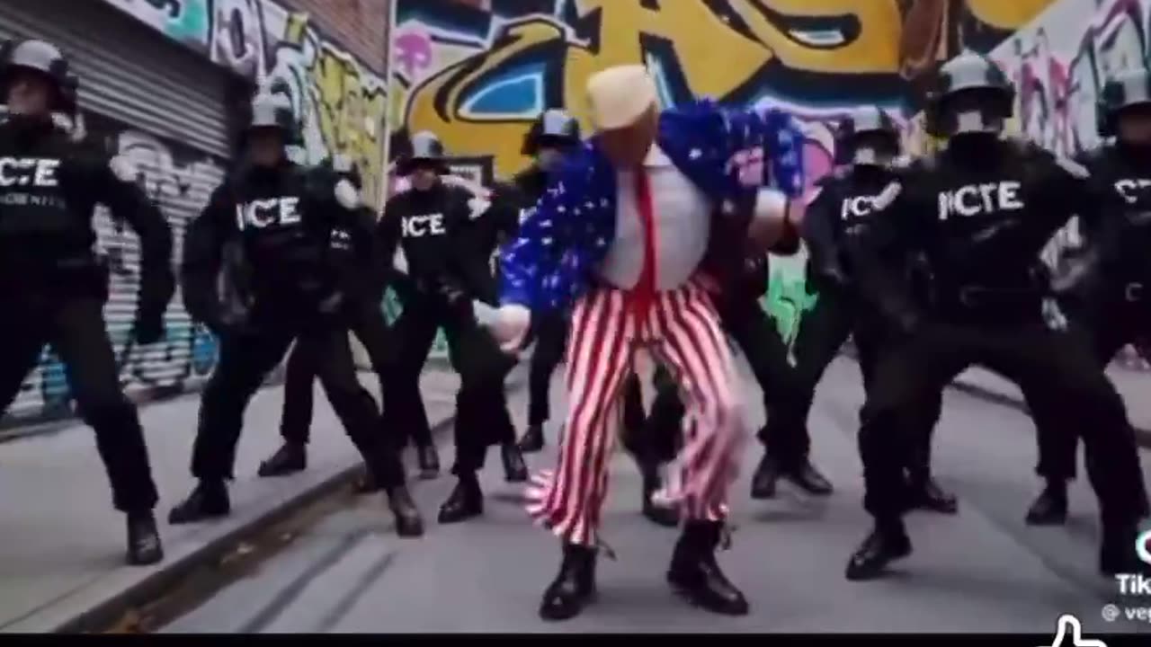 trump gets jiggy with ice