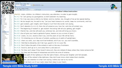Temple 420 Bible Study - Proverbs 1-7