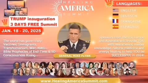 TRUMP 2025 Inauguration weekend = 3-day FREE HealingAmericaSummit