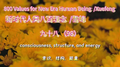 800 Values for New Era Human Being（98）