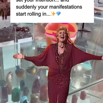 When you cleanse your crystal, set your intention and suddenly your manifestations start rolling in