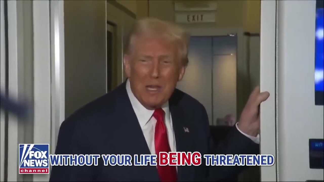 SKY HIGH HUMOR: President Trump jokes about strong turbulence aboard Air Force One: