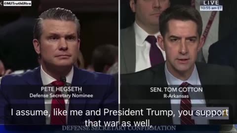 Pete Hegseth - "I support Israel destroying and killing every last member of Hamas."