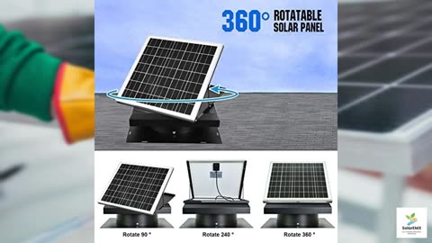 DC HOUSE 32 Watt Solar Attic Fan