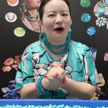 20251019-05 Natural Original Turquoise Earrings Ear-Dotting Emerald