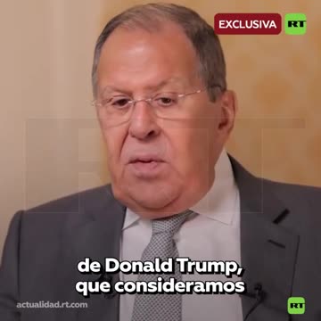 Lavrov, sobre Gaza: el plan de Trump es "lo mejor que hay sobre la mesa"