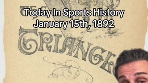 1/15/1892 IN SPORTS HISTORY