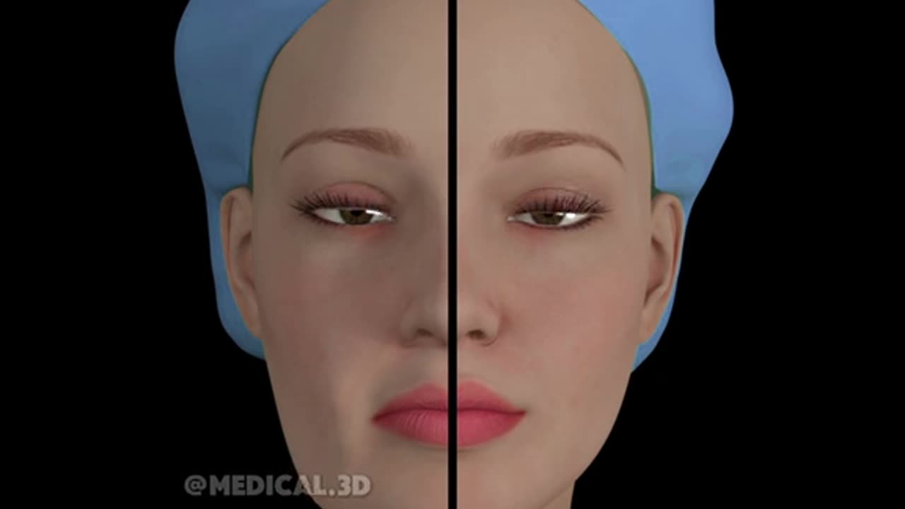 Mini Facelift Surgery (3D Animation)