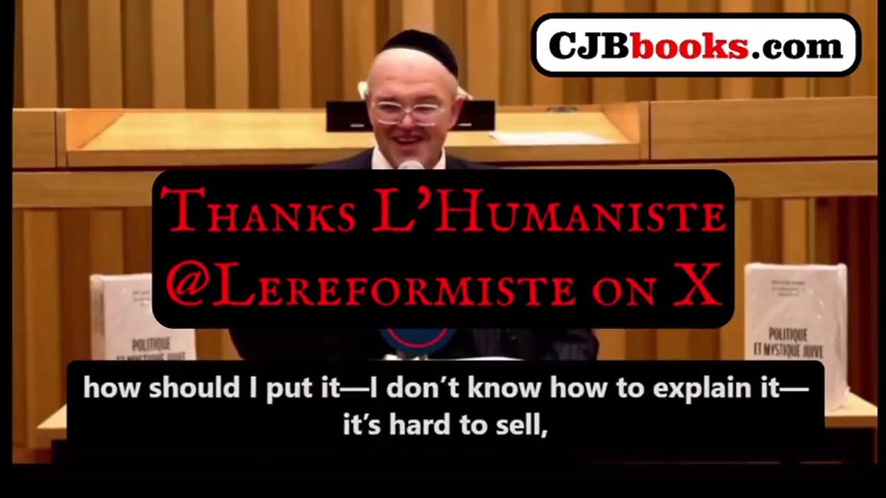 A rabbi explains, in veiled terms, the Jewish genocidal project