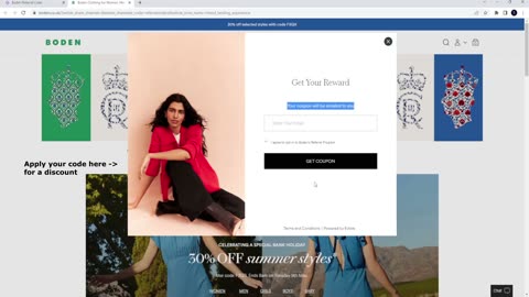 Boden Referral Code - How To