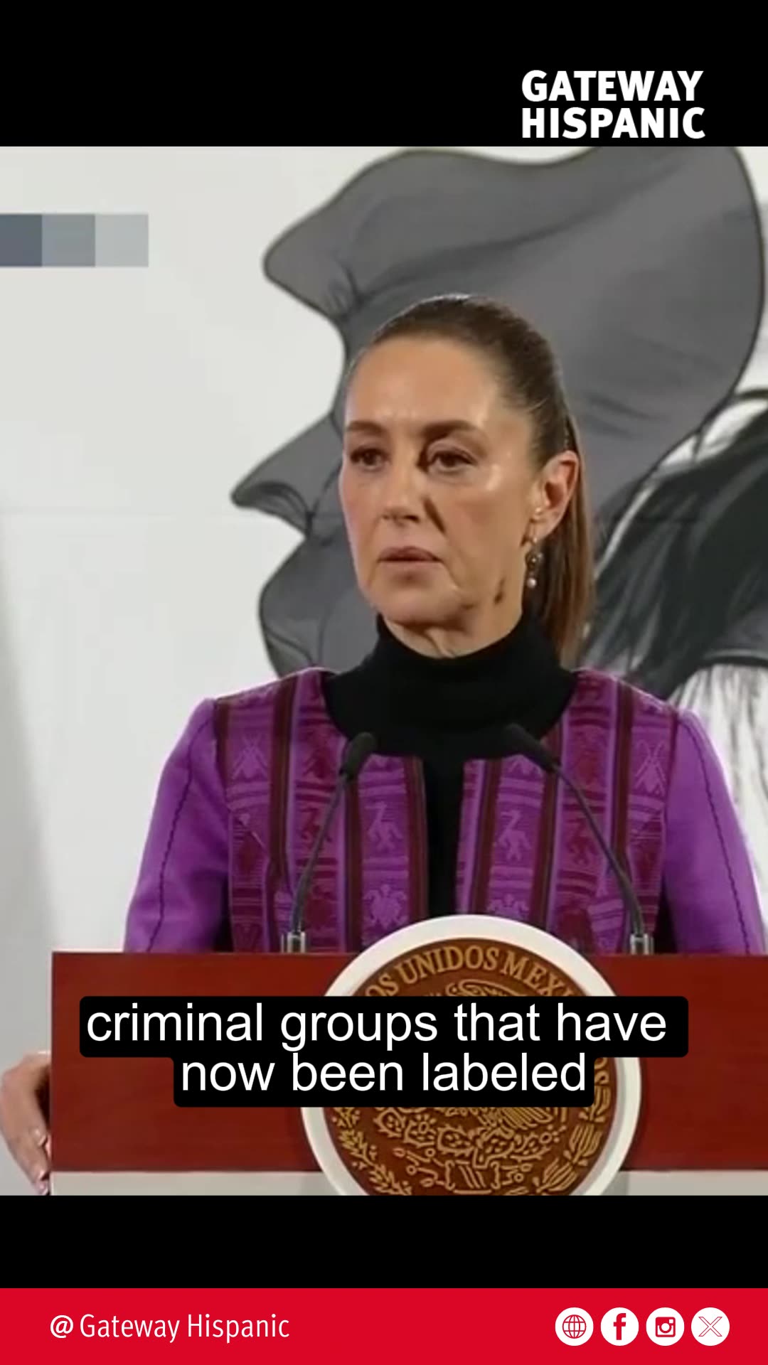 Claudia Sheinbaum responde a la designación de cárteles como grupos terroristas