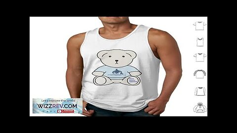 Dark Blue Kiss-Pete About Aboyz Teddy Bear Tank Tops Print Cotton Bl Review