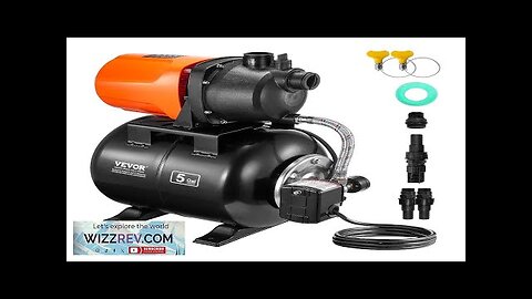 VEVOR 1HP Shallow Well Pump with Pressure Tank 1000GPH Irrigation Booster Pump Review