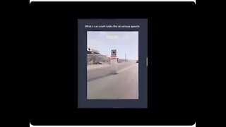 The same car crash videoed at ever increasing speeds. (30mph to 260mp) OUCH!