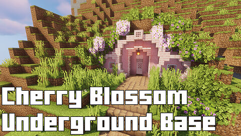 Minecraft Cherry Blossom Underground Base - Secret Beneath the Blooms