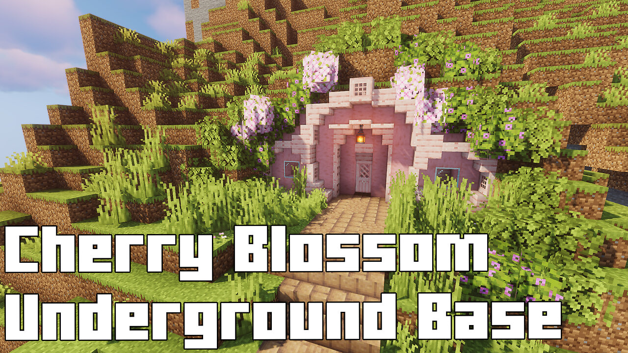 Minecraft Cherry Blossom Underground Base - Secret Beneath the Blooms