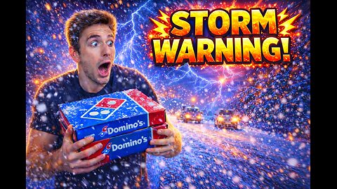 Snow & Ice Storm Hits Tonight… So I Ordered My Domino’s Go-To 🍕❄️