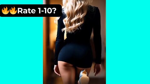 🔥 Rate Her Body in Black Hotpants & Silver Heels 1-10? 😍 Supermodel 4K