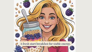 🌅🫐 Blueberry Overnight Oats = A Calm Gut + Clear Mind Start