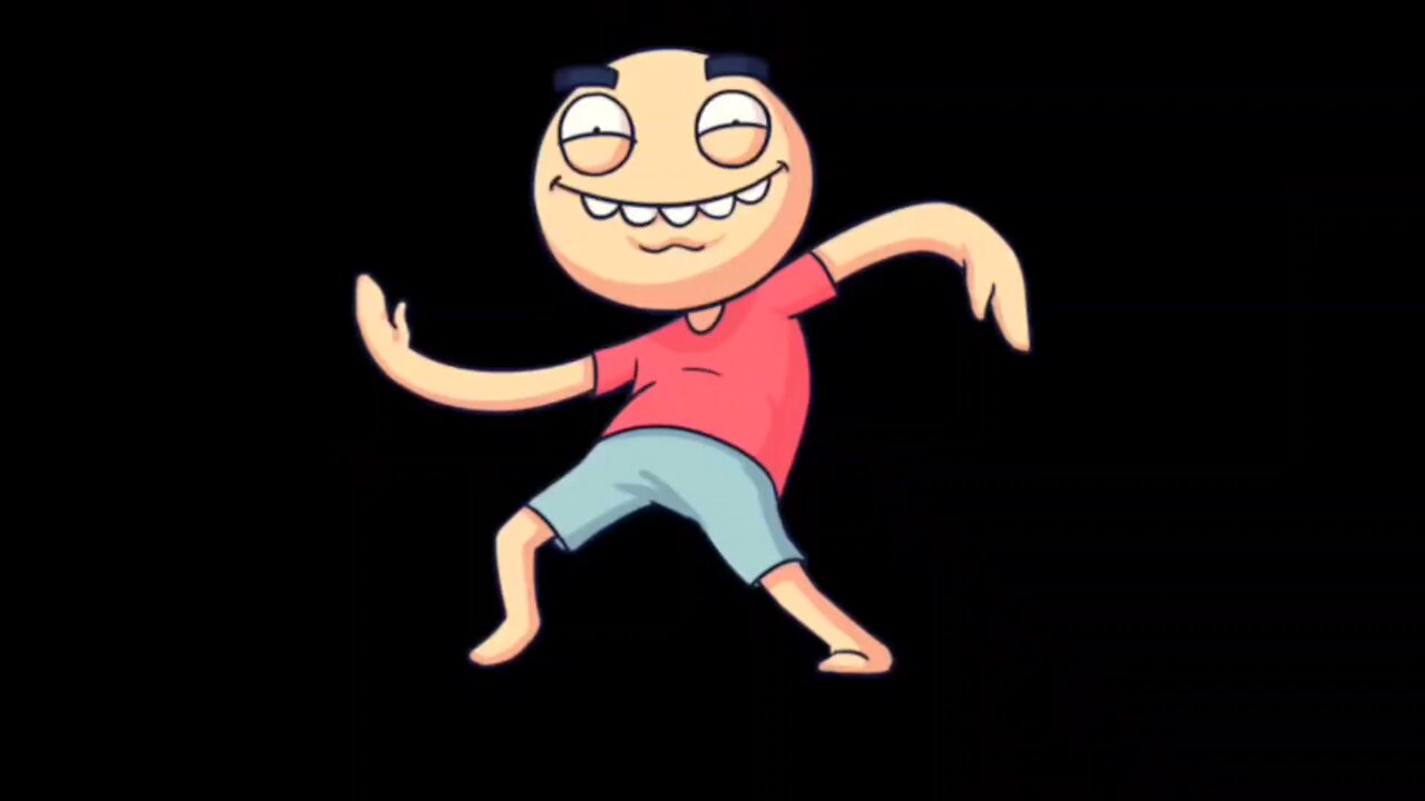 Funny cartoon dance