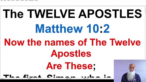 THE TWELVE APOSTLES