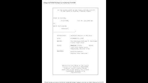 Aaron Smith-Levin Court Transcript Nov 21st 2025