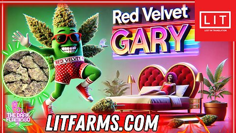 Getting Blazed on Lit Farm's Red Velvet Gary! The Dank Flamingo Review!!