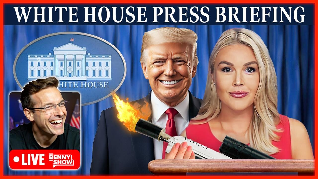 🚨 First Trump White House Press Briefing LIVE Right Now! New Press Secretary With the FLAMETHROWER