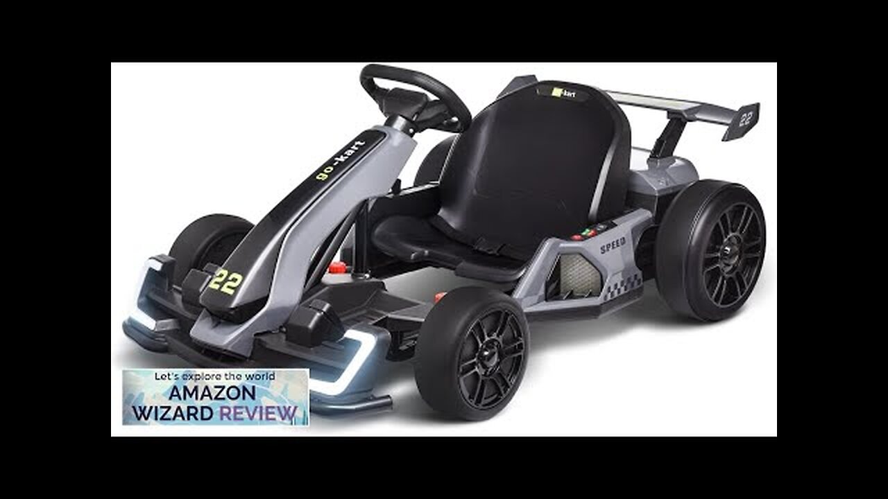 Blitzshark 24V Kids Go Kart 300W Powerful Drift Kart Electric Pedal Kart Review