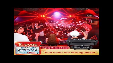 Professional DJ Light 8 Eyes Moving Head Spider Light RBG Laser Stage Review