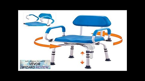 VEVOR Swivel Shower Chair 360 Degree Adjustable Shower Seat with Pivoting Arms Review