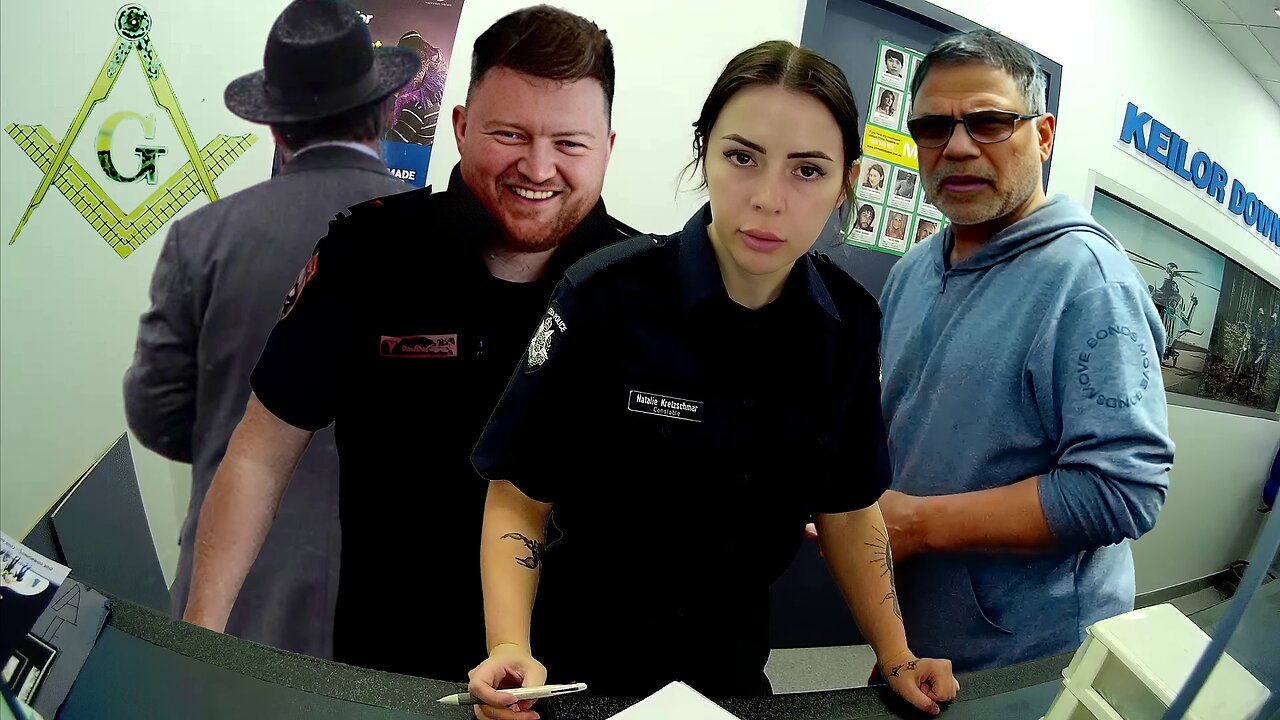 Jewish controlled freemason police doing assignments wake up to the eyes and ears of the state